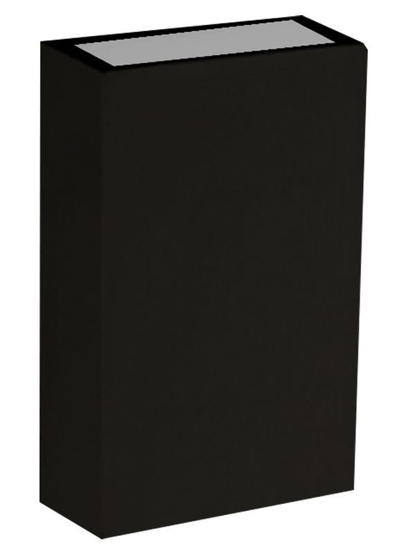 Arandela led 2x2w c/ 02 fachos pt 3000k ip65 fit