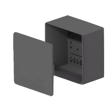 Caixa passagem pvc 12,0cm x 12,0cm cz