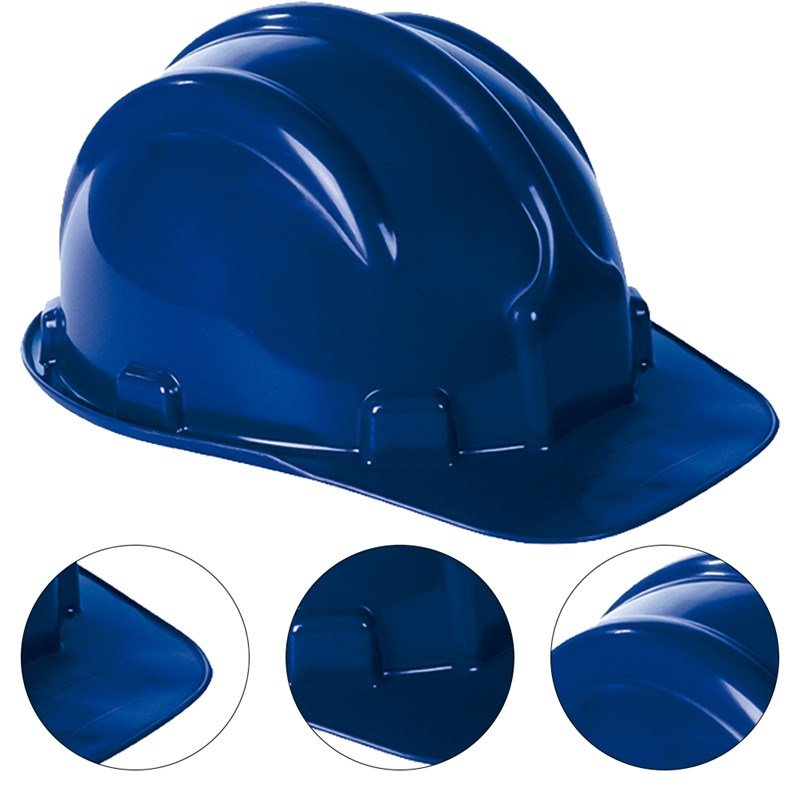 Capacete protecao azul escuro polietileno 31.469 plt c/ carneira - Image 2