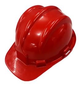 Capacete protecao vermelho polietileno 31.469 plt c/ carneira