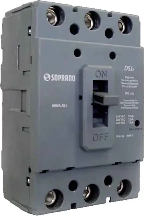 Disjuntor 3x 70a 22ka industrial .
