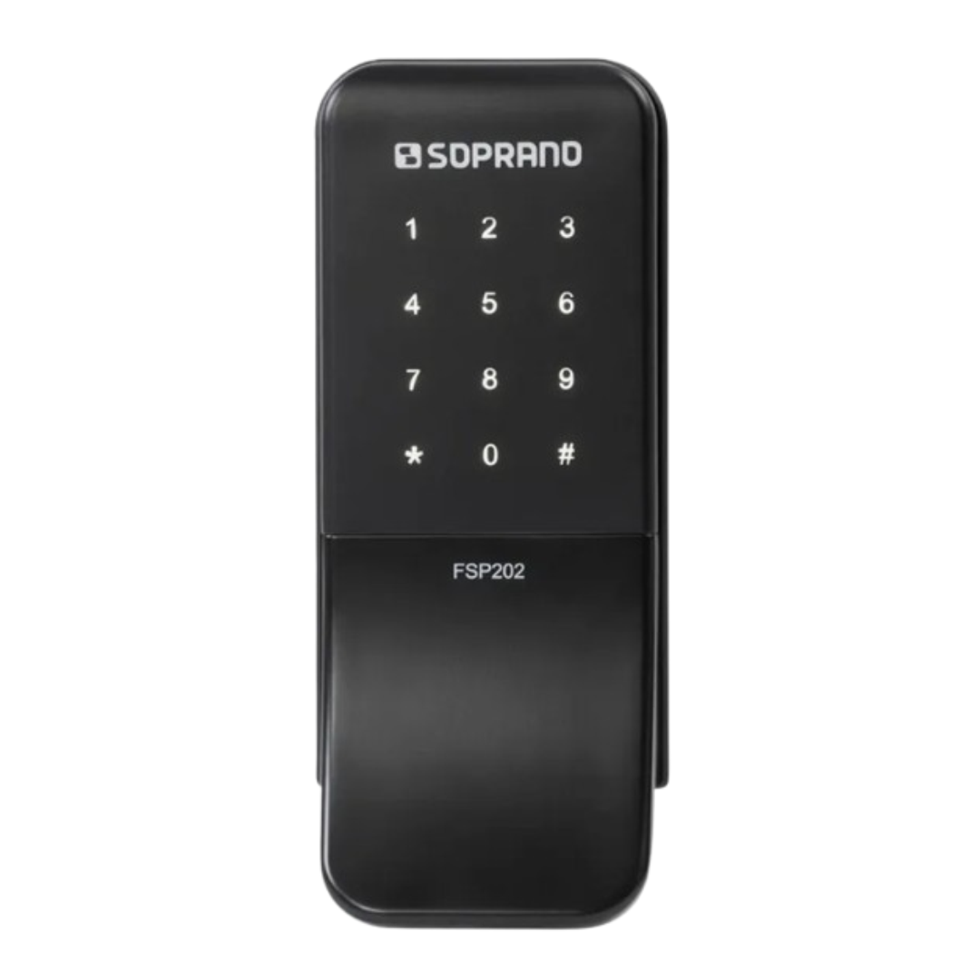 Fechadura digital c/ botoes touch preta sobrepor fsp202 - Image 2