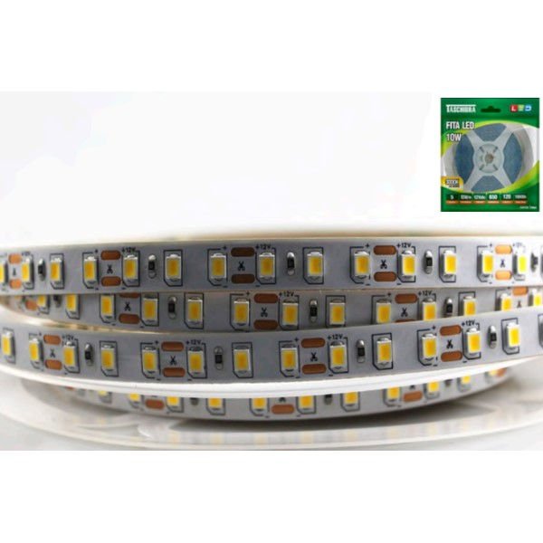 Fita led 4000k 12v ip20 10w/m 120leds/m rolo c/ 5m - Image 2