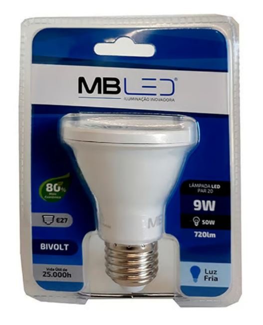 Lampada led par 20 biv 9w 6000k e27 - Image 2