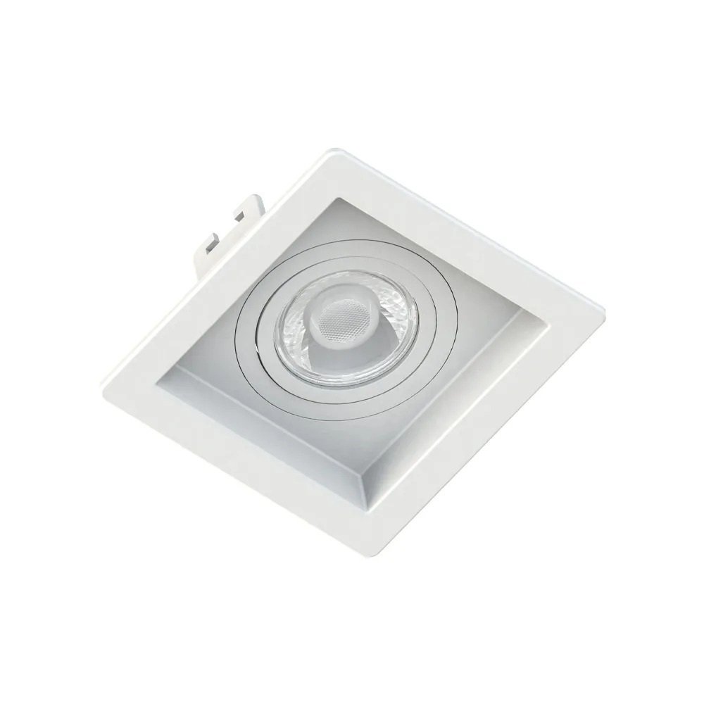 Luminaria emb. abs 1 lamp. mr16 led br quad. recuado