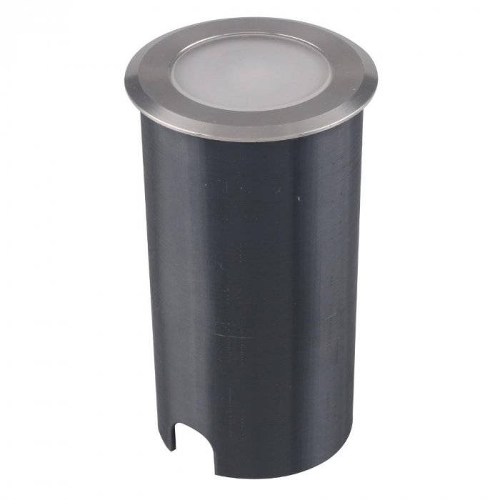 Luminaria de solo emb. led 1w 3000k inox ip65 pinne