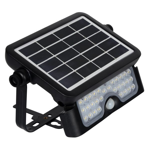 Refletor de led solar integrado 800lm c/ sensor de movimento 6500k