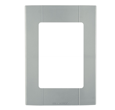 Tampa pvc 3 postos p/mod liz/lux2 cz escuro plastibox